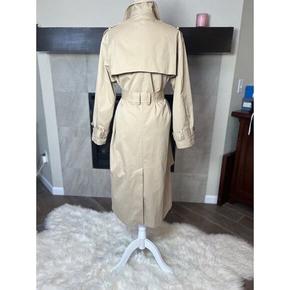 COPY - NEW MNG MANGO Cotton Classic Trench Coat, Size USA large - Picture 6 of 7